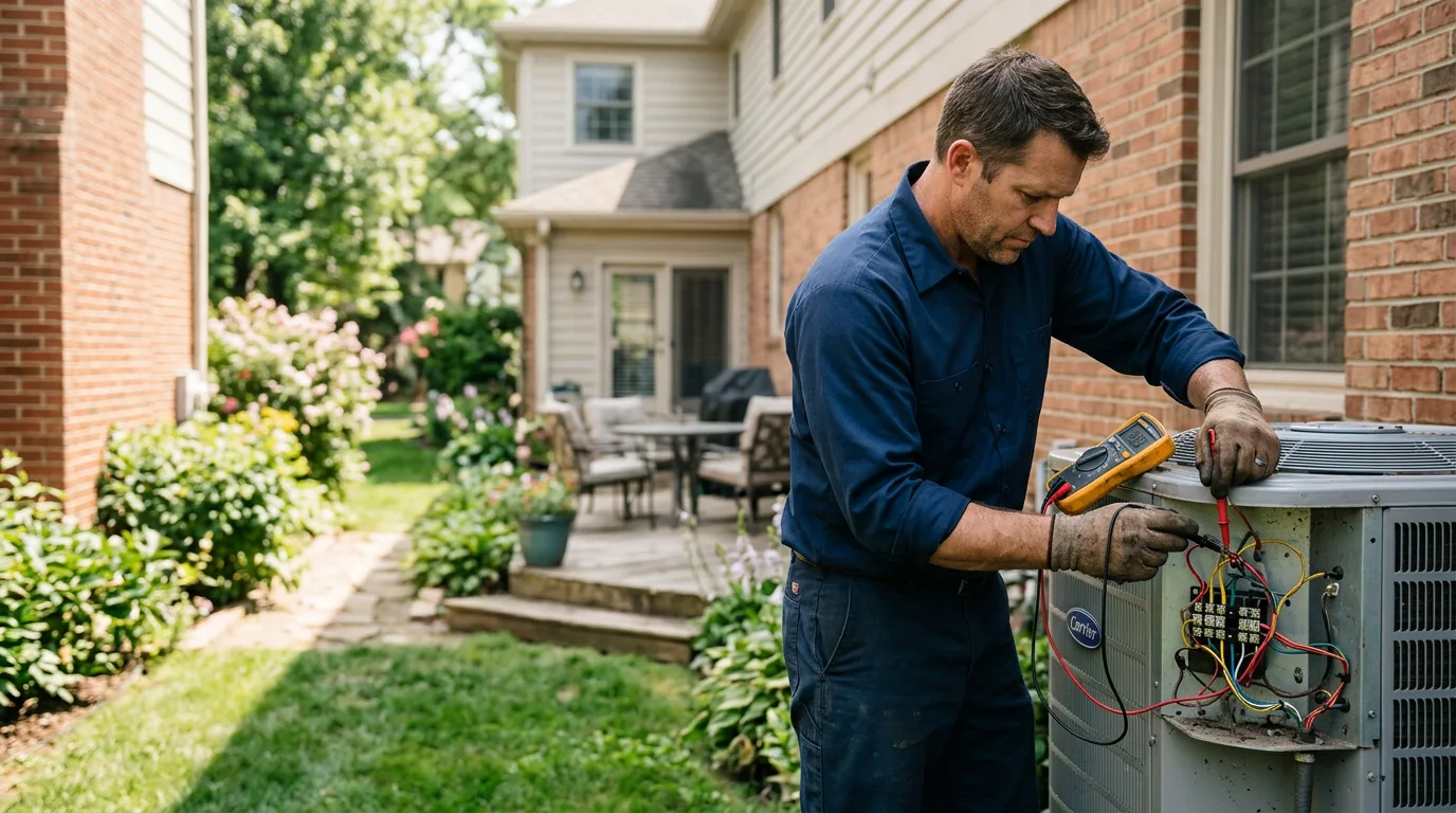 HVAC technician working near Springdale, AR
